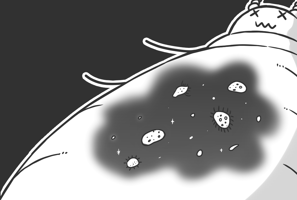 シロアリの腸内宇宙イメージ