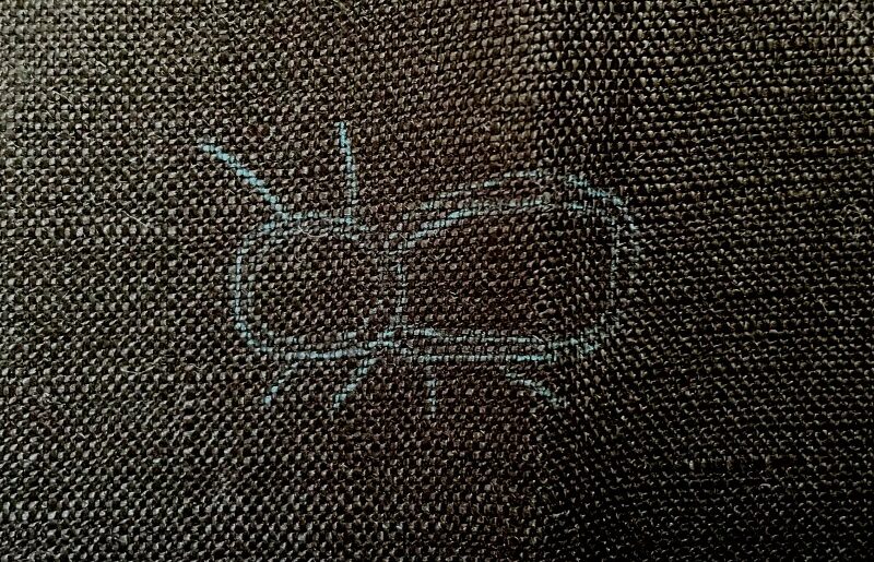 シロアリの刺繍の下絵